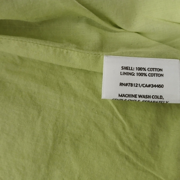 Eileen Fisher 100% Cotton Full Double Zip Vest. Ladies Size S - Picture 7 of 7